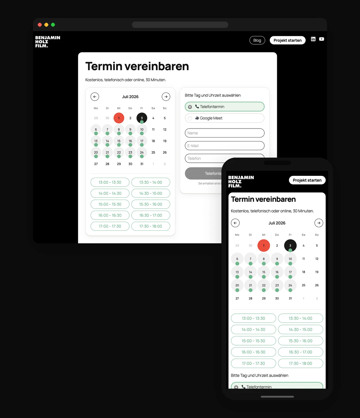 Terminbuchung